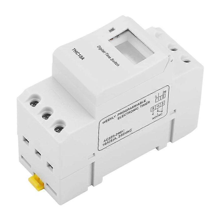 THC15A Digital Timer Switch Programmable Electronic Time Control Switch Time Delay Switch DIN Rail AC220-240V