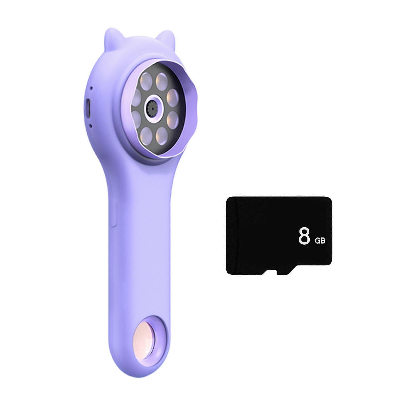 Digital Microscope for Kids with 8G Memory Card and LED Illumination Fun and Educational Science Gadget Educational Toy Purple