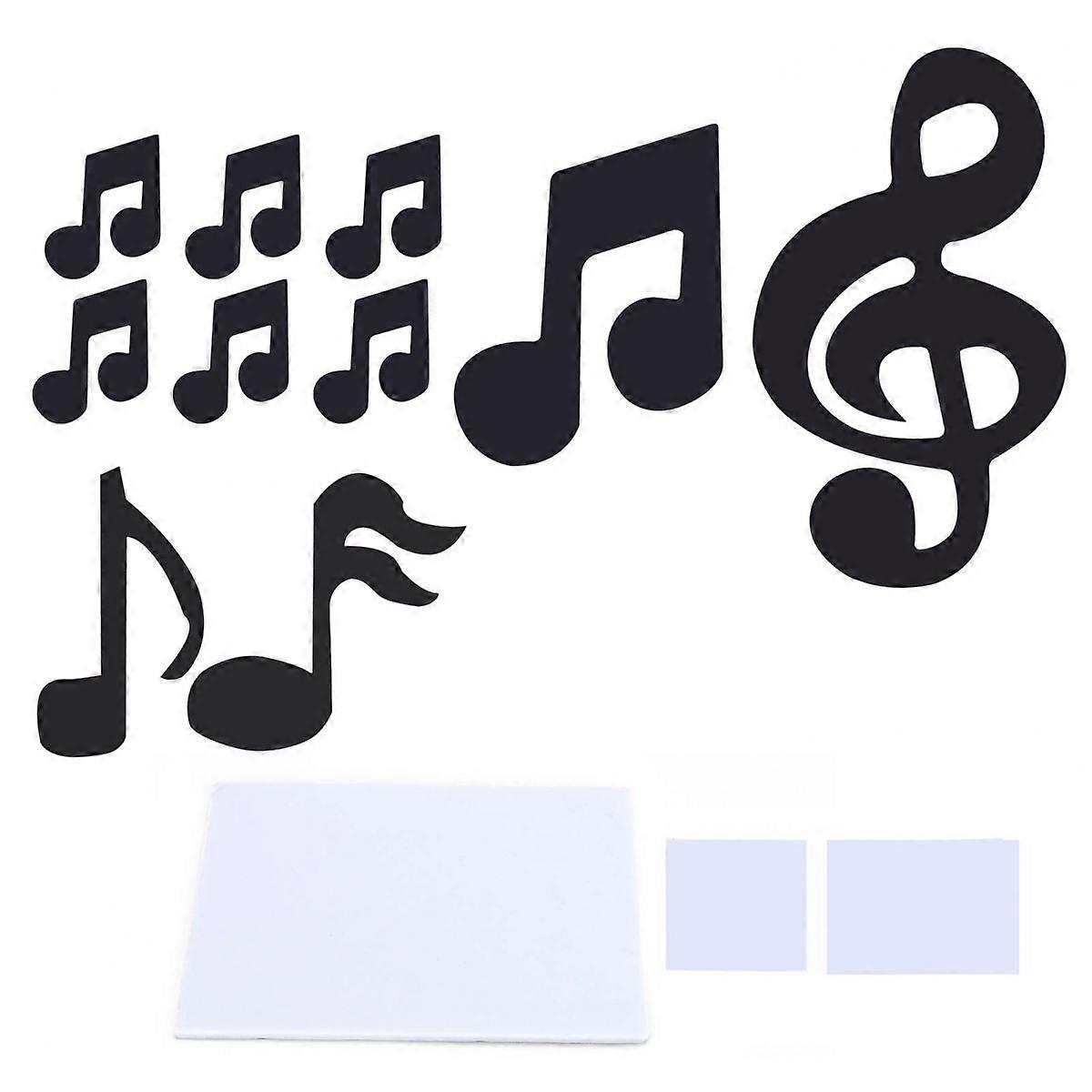 Music Note Cutouts, Safe And Durable PS Materials With A Glass-Mirror Surface, Back Coated With Environmentally Friendly Painting, Unique Musical