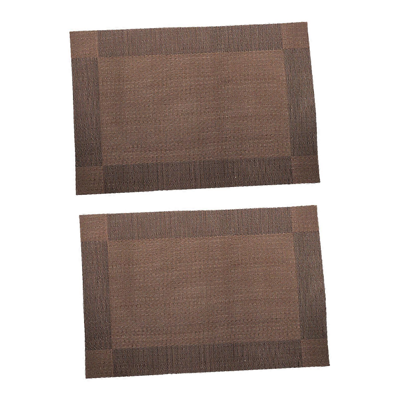 2 Pieces Rectangle Table Mats Party Placemats Place Mats Heat Resistant Pads for