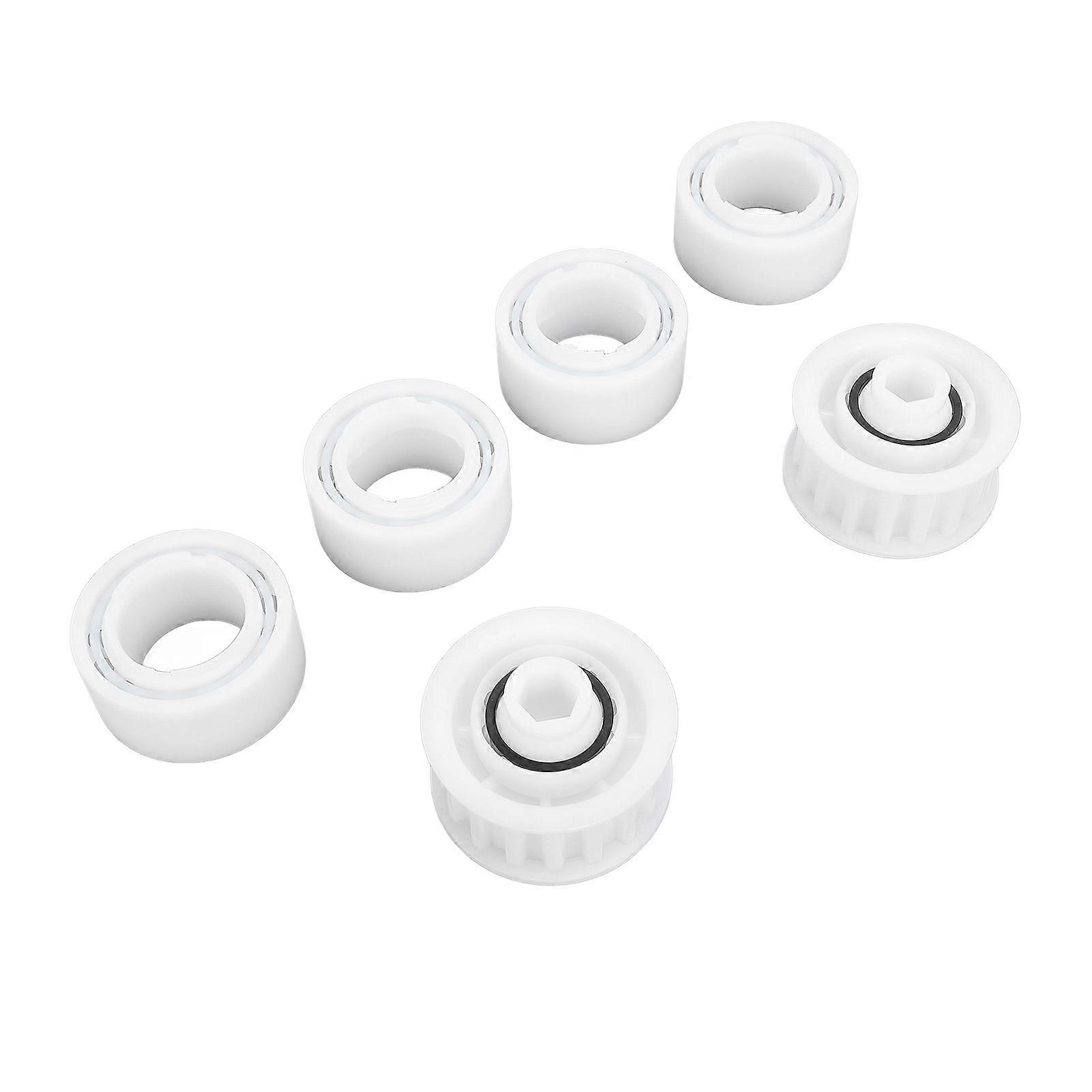 4 Pack Guide Wheels Replacement Pool Cleaner Guide Wheels with 2 Pully Gears for Maytronics for Dolphin 