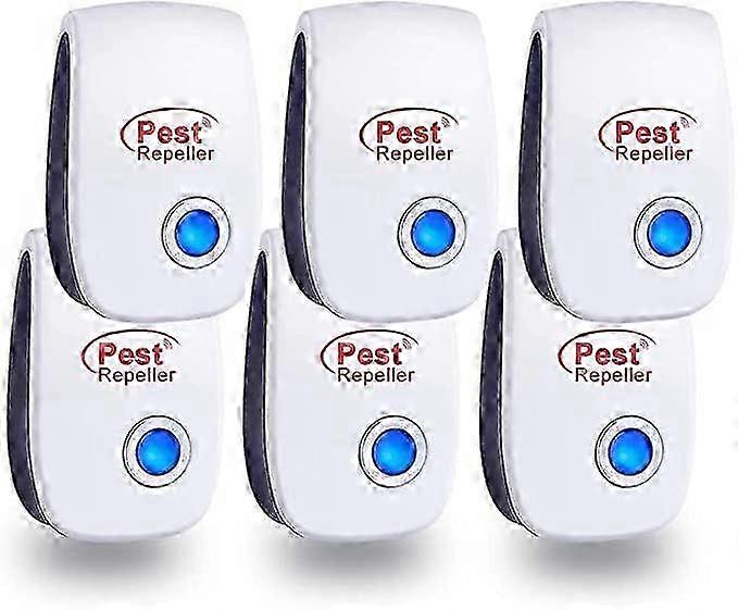 Ultrasonic Insect Repeller 6 Pack for Indoor Pest Control