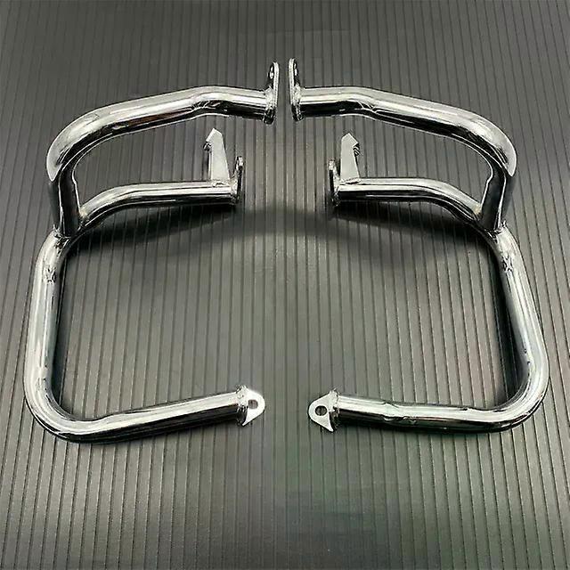 Chrome Front Motorcycle Crash Bars Engine Guard Bumper compatible for HON-DA Goldwing GL1800 GL1800A 2001-2017