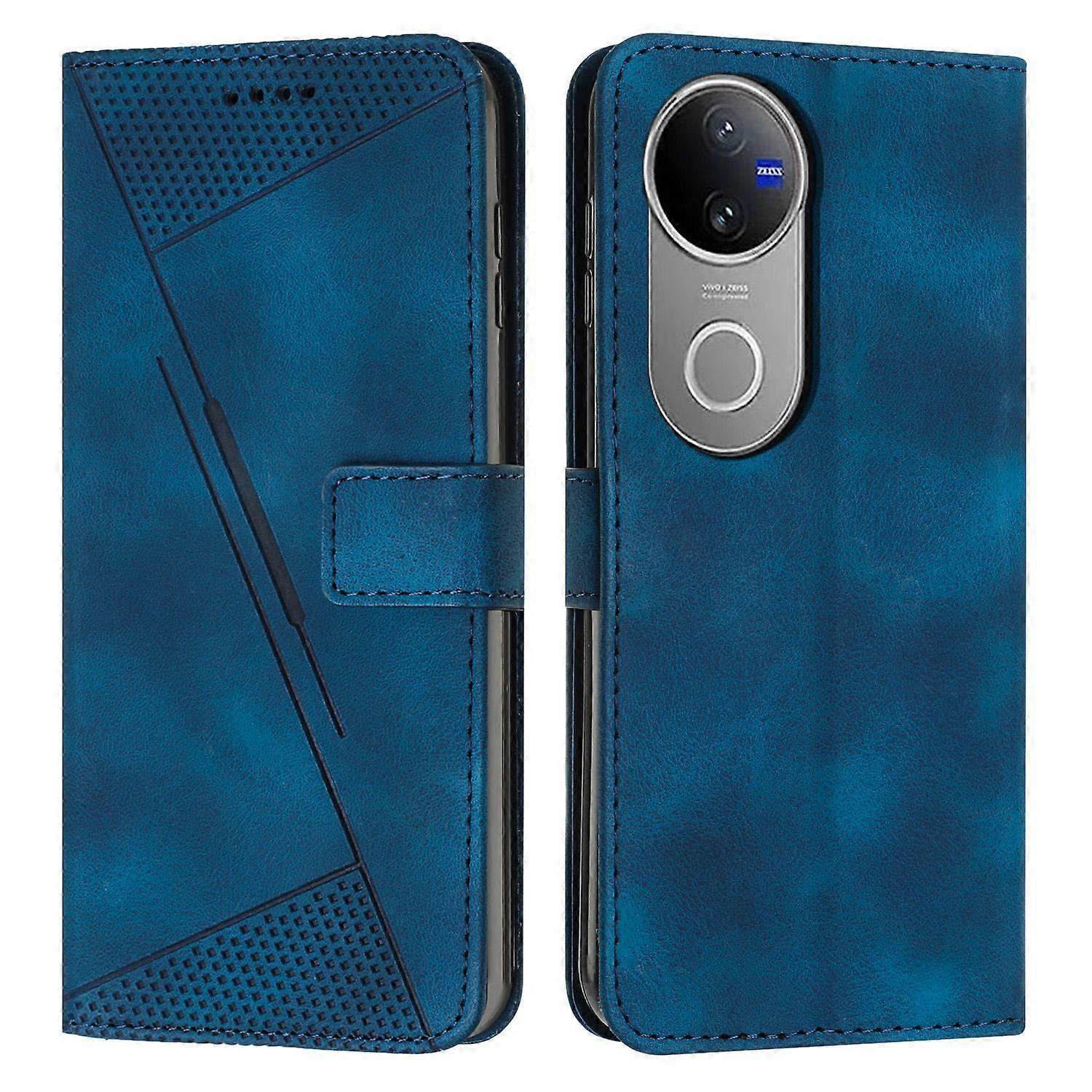 Dream Triangle Leather Phone Case with Lanyard