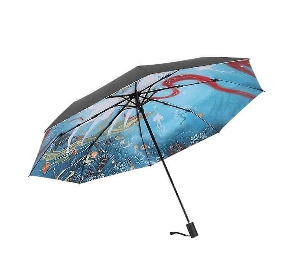 Umbrellas for Rain, Women's Sun and Rain Umbrella With UV Protection Sunscreen, Windproof, Manual Open, Color Options