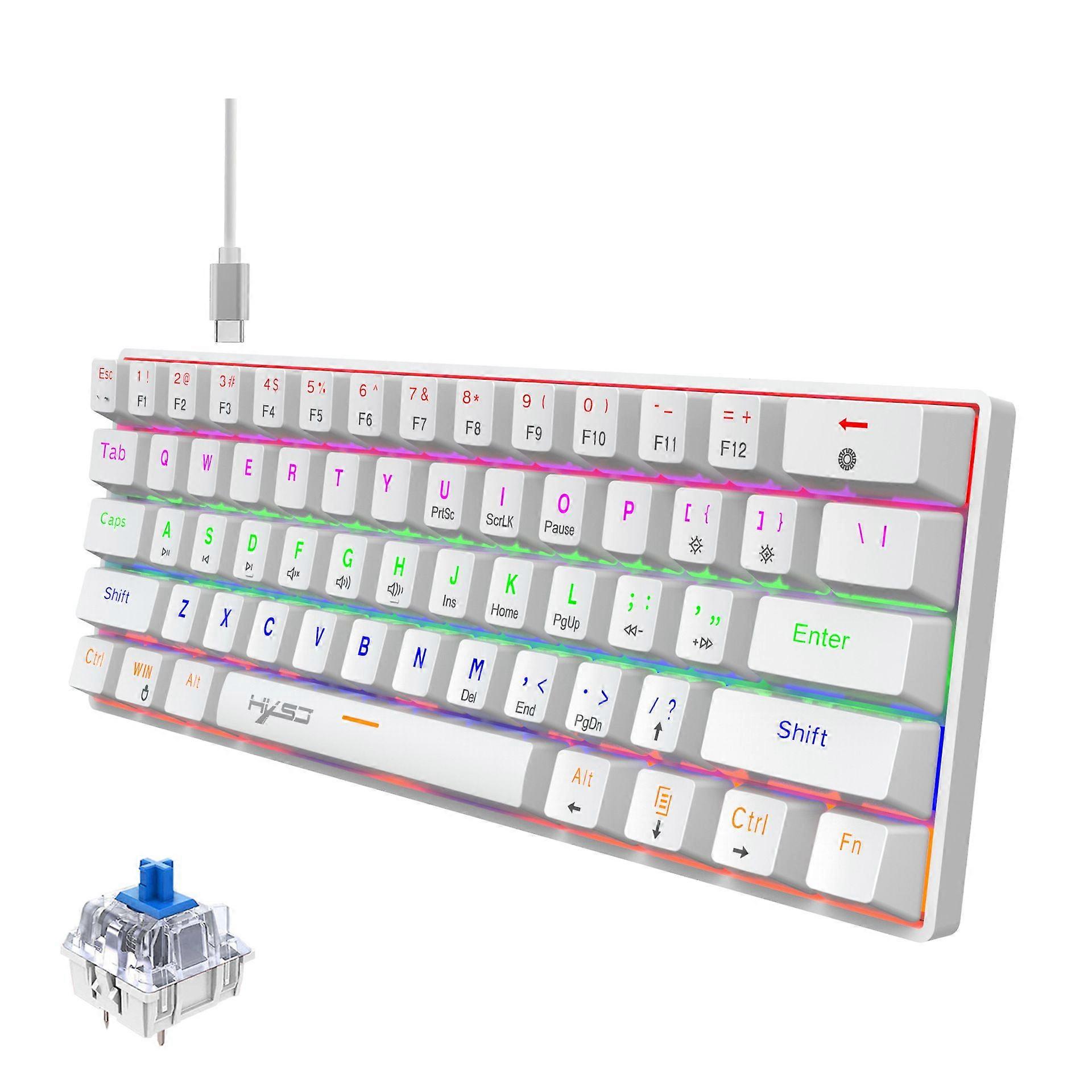 Wired Gaming Keyboard, Keys Compact Mechanical Keyboard Pro Driver Support