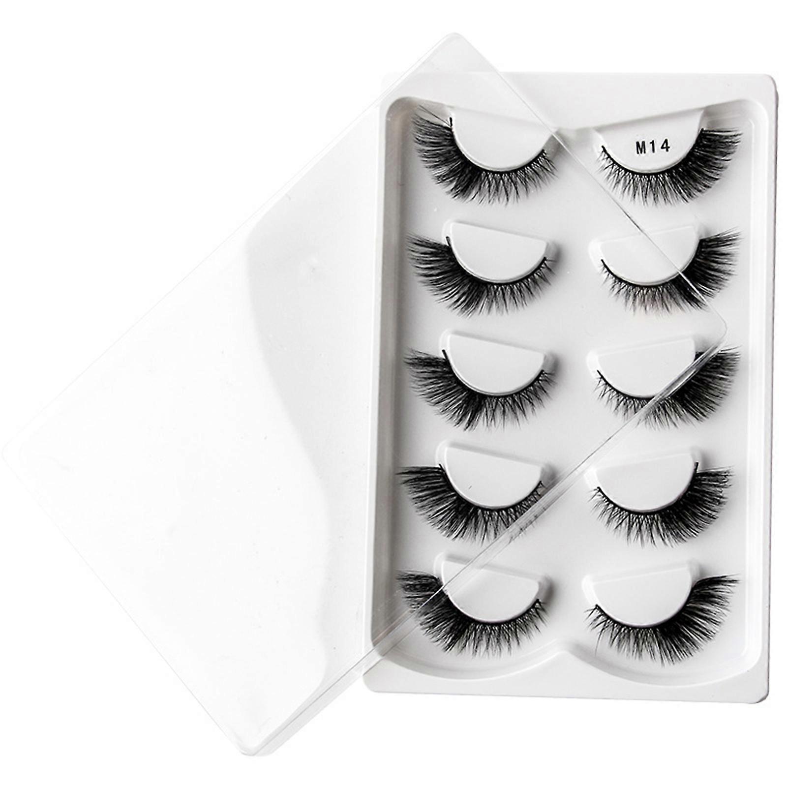 Makeup Eyelashes 3D Mink-Lashes Fluffy-Soft Wispy Natural Cross-Lash Extension Reusable Fake Lashes Mink-False Eyelashes