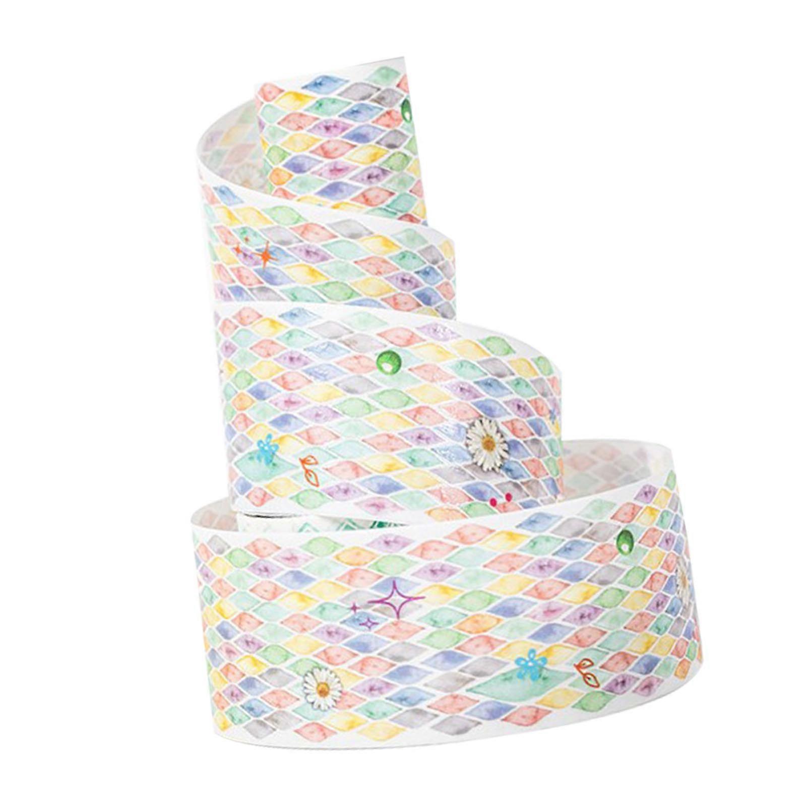 Decorative Tape Clear Pattern Versatile Colorfast Hand Account Decorative Tapes for Notebooks Envelopes DIY