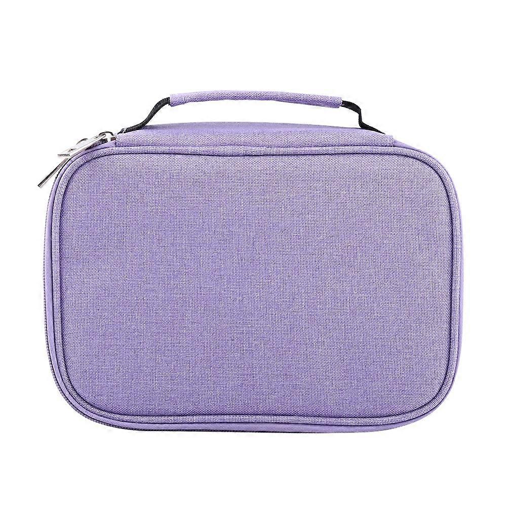 72 Slots Foldable Fabric Pencil Case Large Capacity Zipper Bag