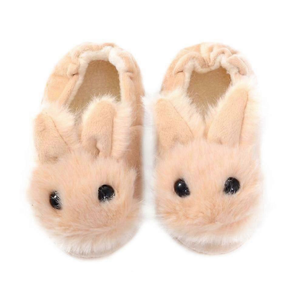 1 Pair of Lovely Skid-proof Slippers Rabbit Shape Nonslip Slippers (Size 19/20)