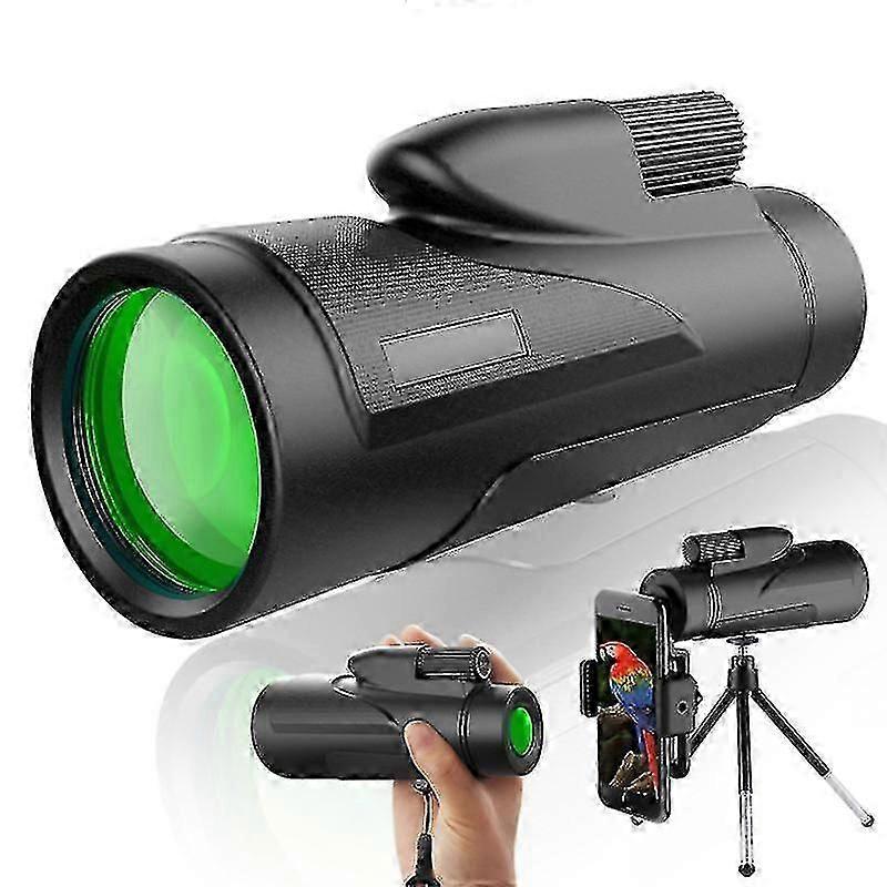 Spotting Telescope, 12x50 High-definition Starry Sky Spotting Telescope, Bak-4 Low Light Night Vision Telescope