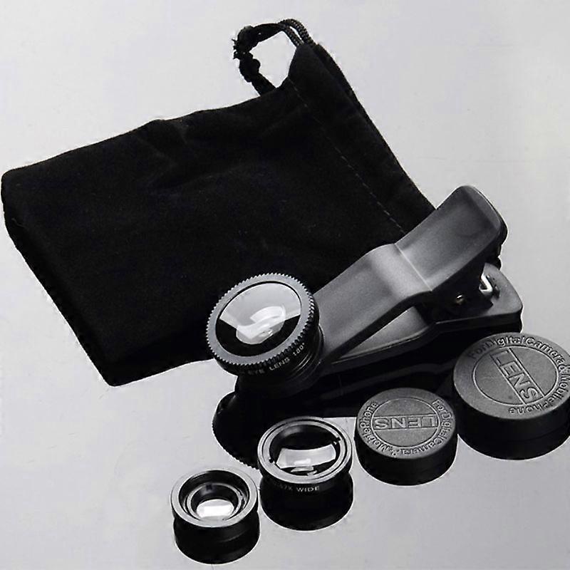 3In1 Mobile Phone Fish Eye+Wide Angle+Macro Camera Lens For Universal Cell Phone