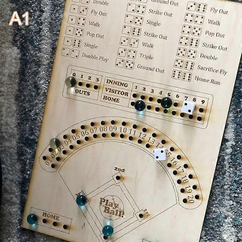 Baseball Dice Board Game Double Battle Interactive Table Game Fun Sports Toy For Adults Kid Party Props Entertainment Games