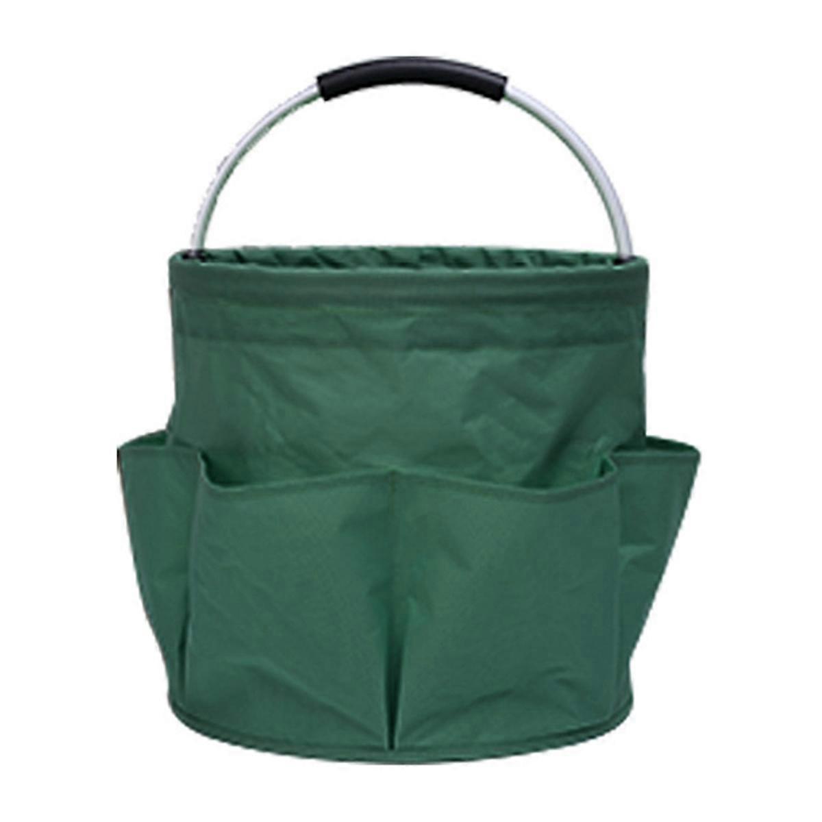 Outdoor Camping Storage Basket Portable Picnic Basket Foldable Garden Tool Basket with Handle Large Storage Bag,D
