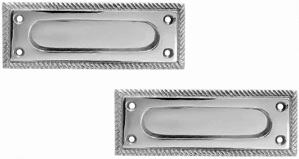 High quality brand new  Rectangular Brass Window Sash Lift 5" Chrome Georgian