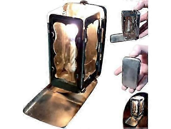 Foldbar lommelygte, bærbar udendørs lygte, lommelygte, dekorativ udendørs lygte til camping, vandreture, rejser, Ga