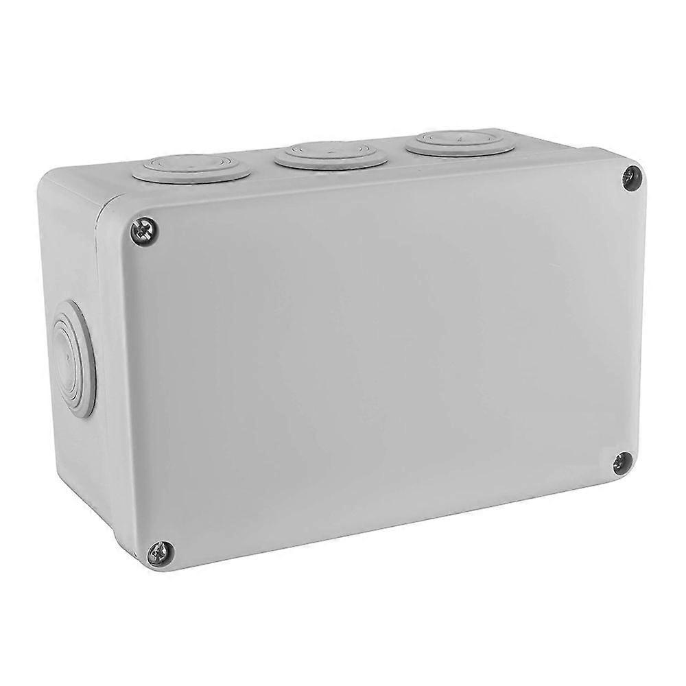 IP55 Waterproof Junction Box - For Secure Cable Connection - Surface Mounting - Grey - 190 x 140 x 70 mm