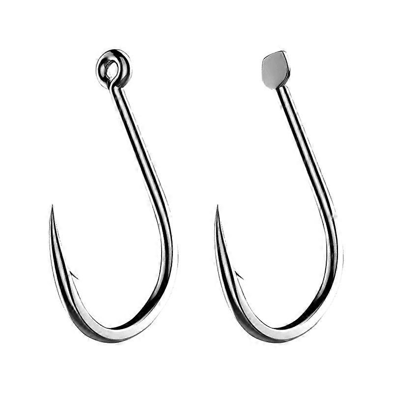 70/100PCS Boxed Large Hook Metal Rust-proof Bent Line Isni 3-12# Barb Hook With Hole Gold Black Hook