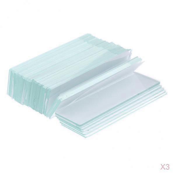 3 Boxes Blank Microscope Glass Slides for Biology Experiment Supplies