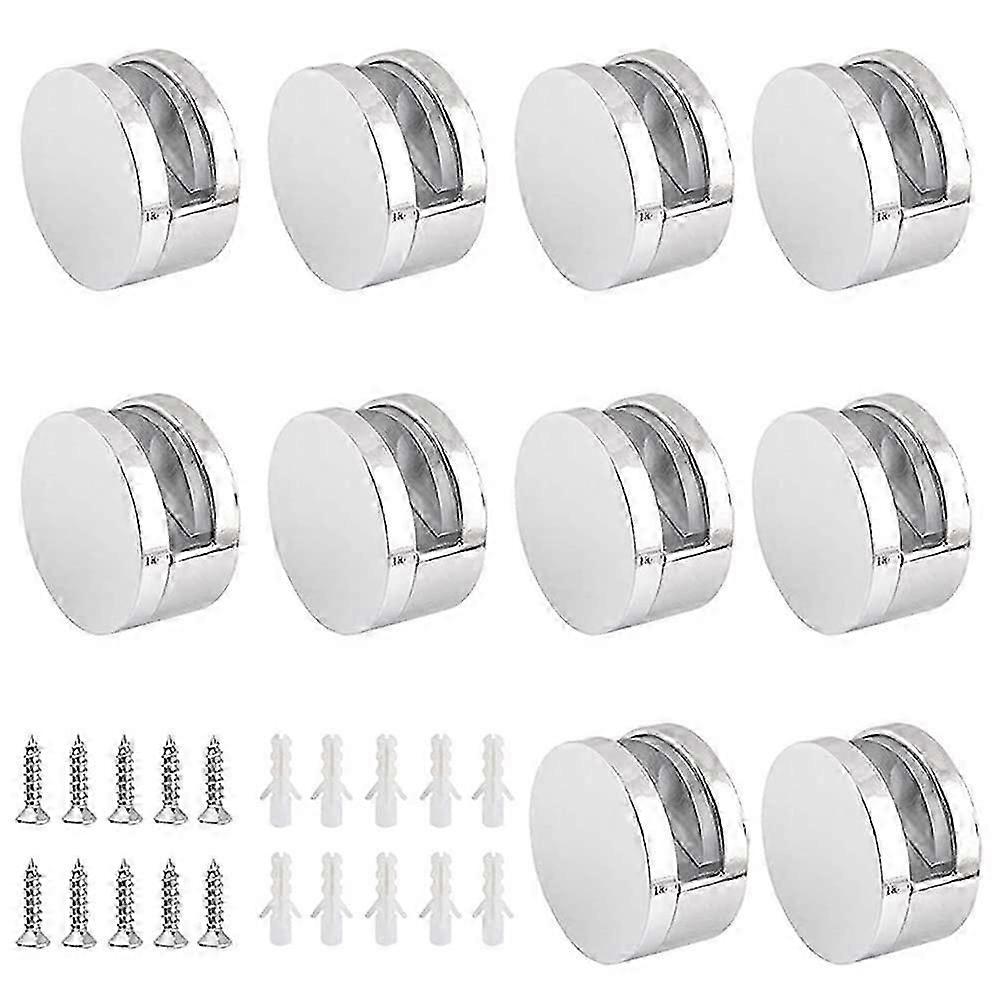 10 قطع سبائك الزنك الزجاج كليب مرآة كليب حامل ل 4-6mm الزجاج المشبك