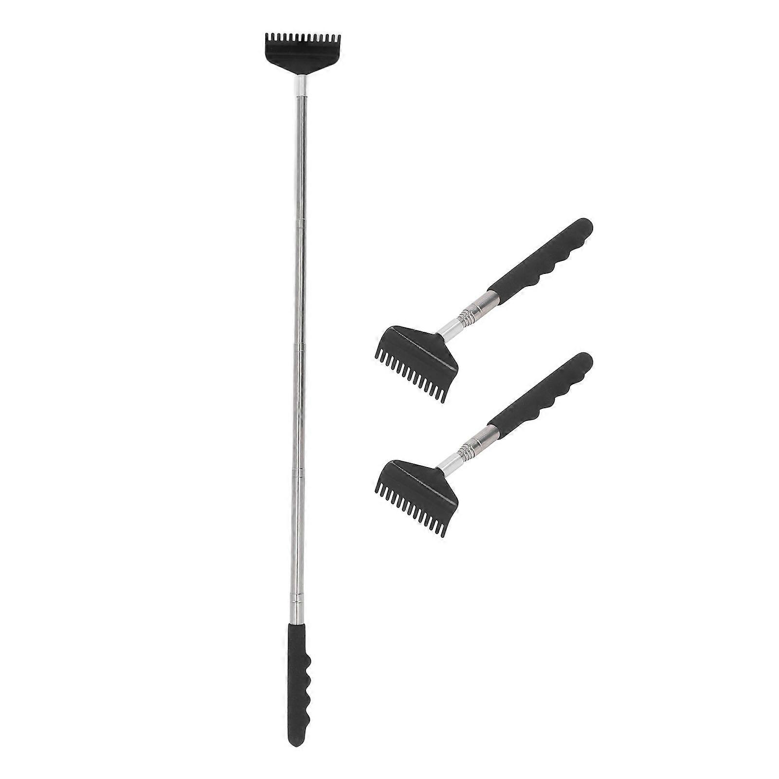 3Pcs Back Scratcher Stainless Steel Portable Point Pressing Extendable Back Scratching Tool