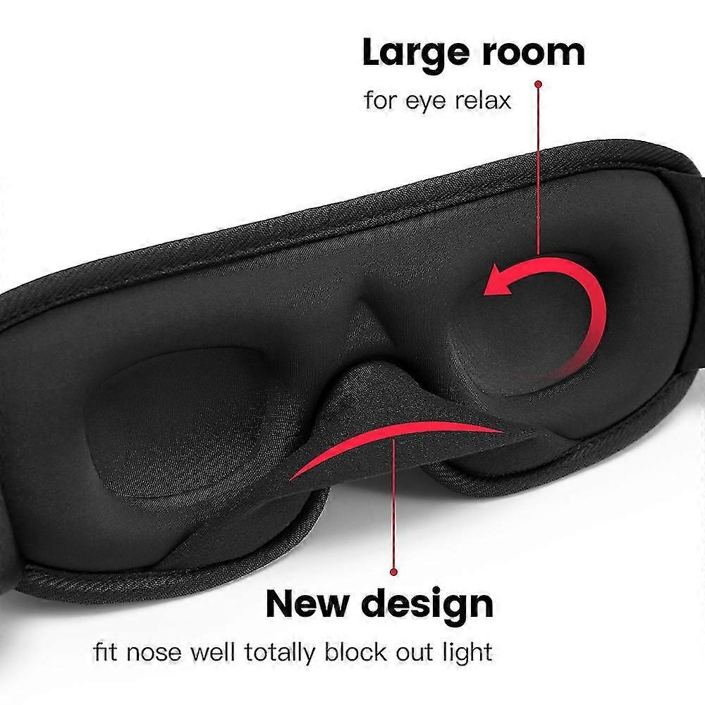 Sleeping Mask Block Out Light Soft Padded Sleep Mask For Eyes Slaapmasker Eye Shade Blindfold Sleeping Aid Face Mask Eyepatch