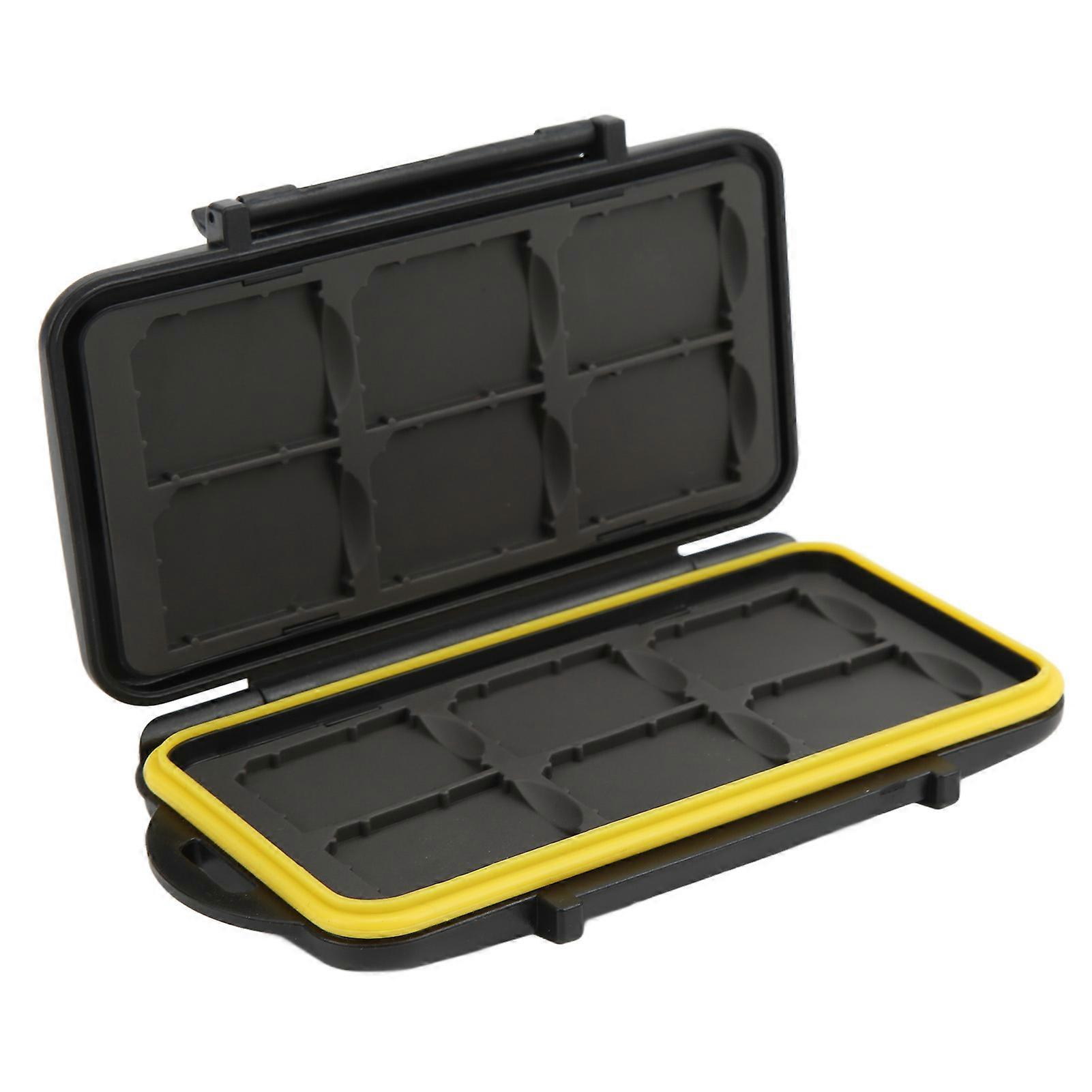 Storage Card Case Wear Resistant 12 Slots Storage Card Carrying Box for Storage Cards