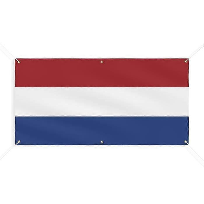 Netherlands Flag Banner 6 Grommets 40x80cm Polyester