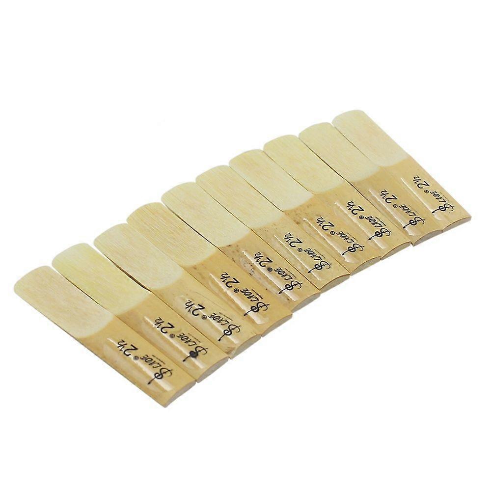 10piece LADE Drop B Clarinet Reeds Strength 2.5 Box of Clarinet Parts for Musical Instrument