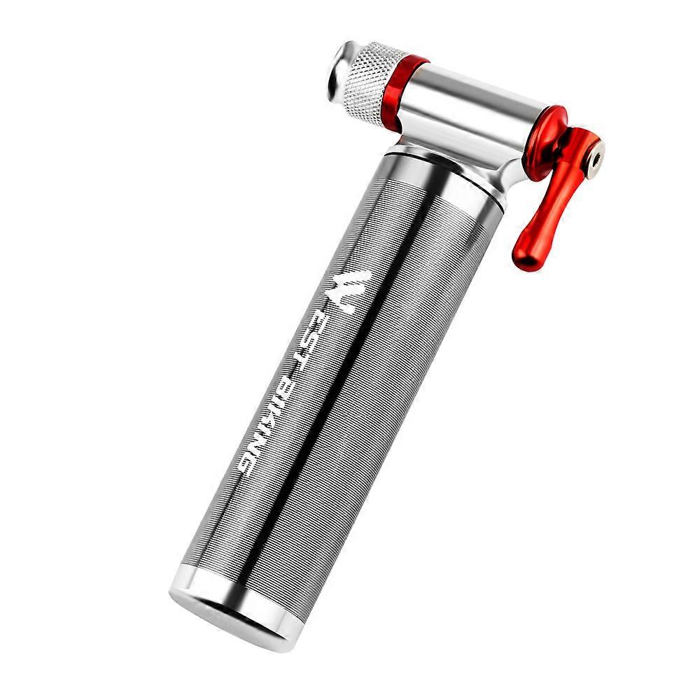 Bicycle mini pump carbon dioxide inflation, with heat insulation sleeve