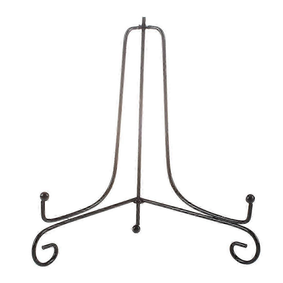 Iron Easel Stand for Bowls Plates Books Artwork Display - Black 4 Inches 10.5cm 1pc