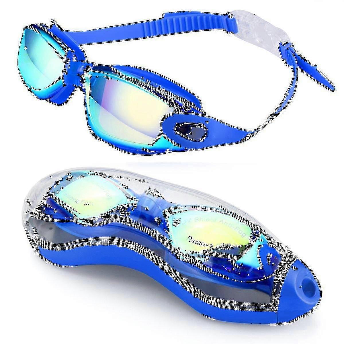 Mirrored Swim Goggles Made Of Silicone Material And Ergonomic Design Best Gift