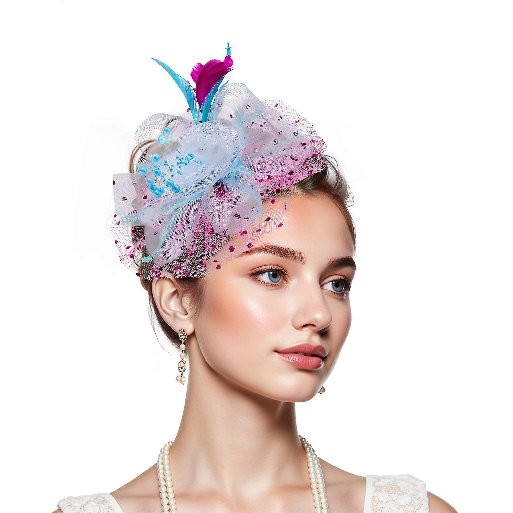 Mesh KenTucky Derby Fascinators Hats for Women with Clip Headband