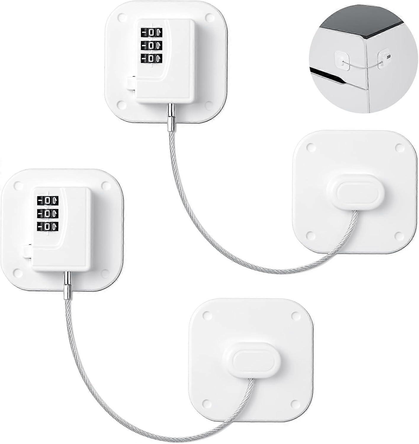 Child Window Safety, Child Window Lock Protection, Fridge Lock for Children with Combination, Suitable for Refrigerator, Washing Machine, Cabinet, Wi