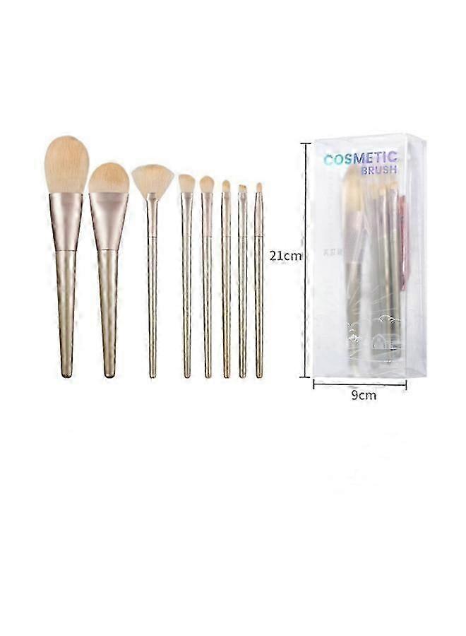 2025 Ultimate Makeup Kit, 8PCS Soft Facial Brushes Applicator Set, High-quality Soft Fibers For Sensitive Skin, Protective Cover Design, Easy To Clean