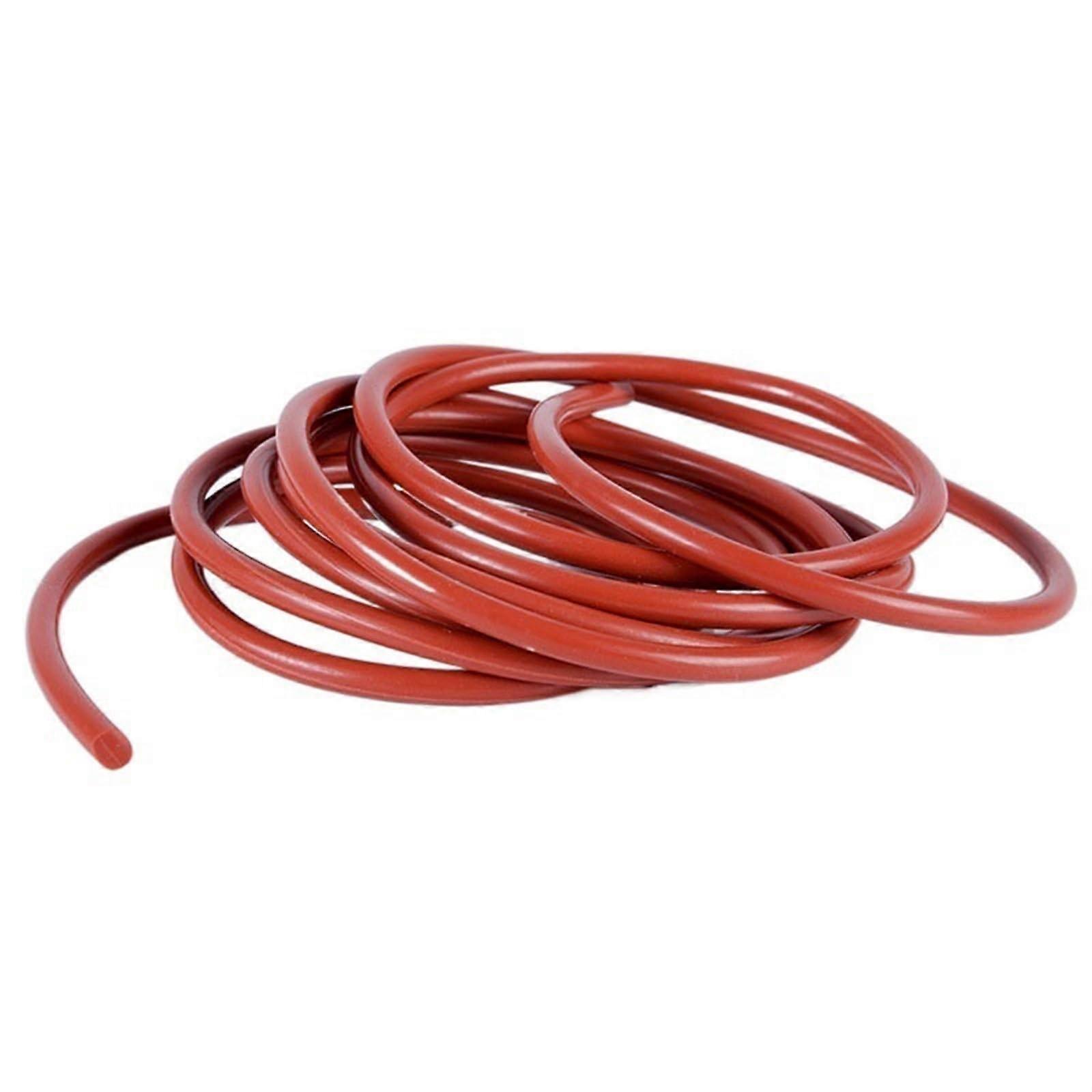 Red Silicone Rubber Solid Cord 1 m for DIY