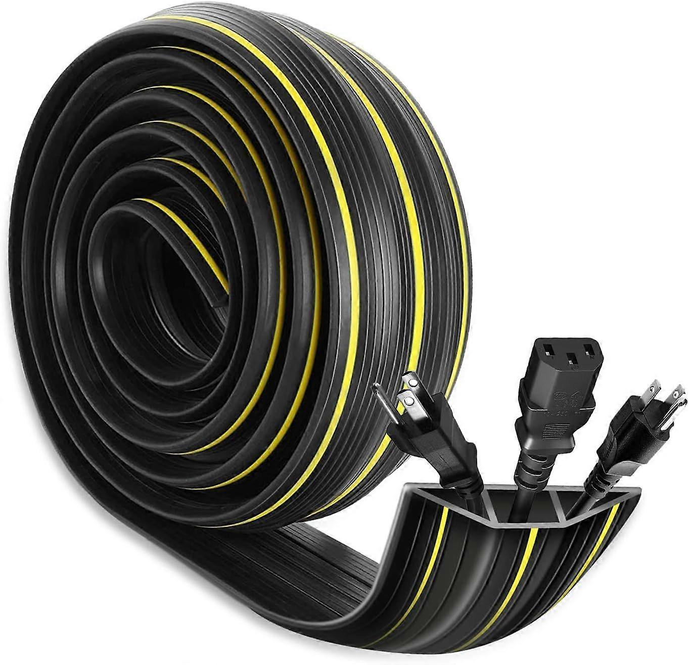 Floor Cable Cover, 2M Floor Cable Protector Heavy Duty Floor Cord Covers with 3 Cord Channels