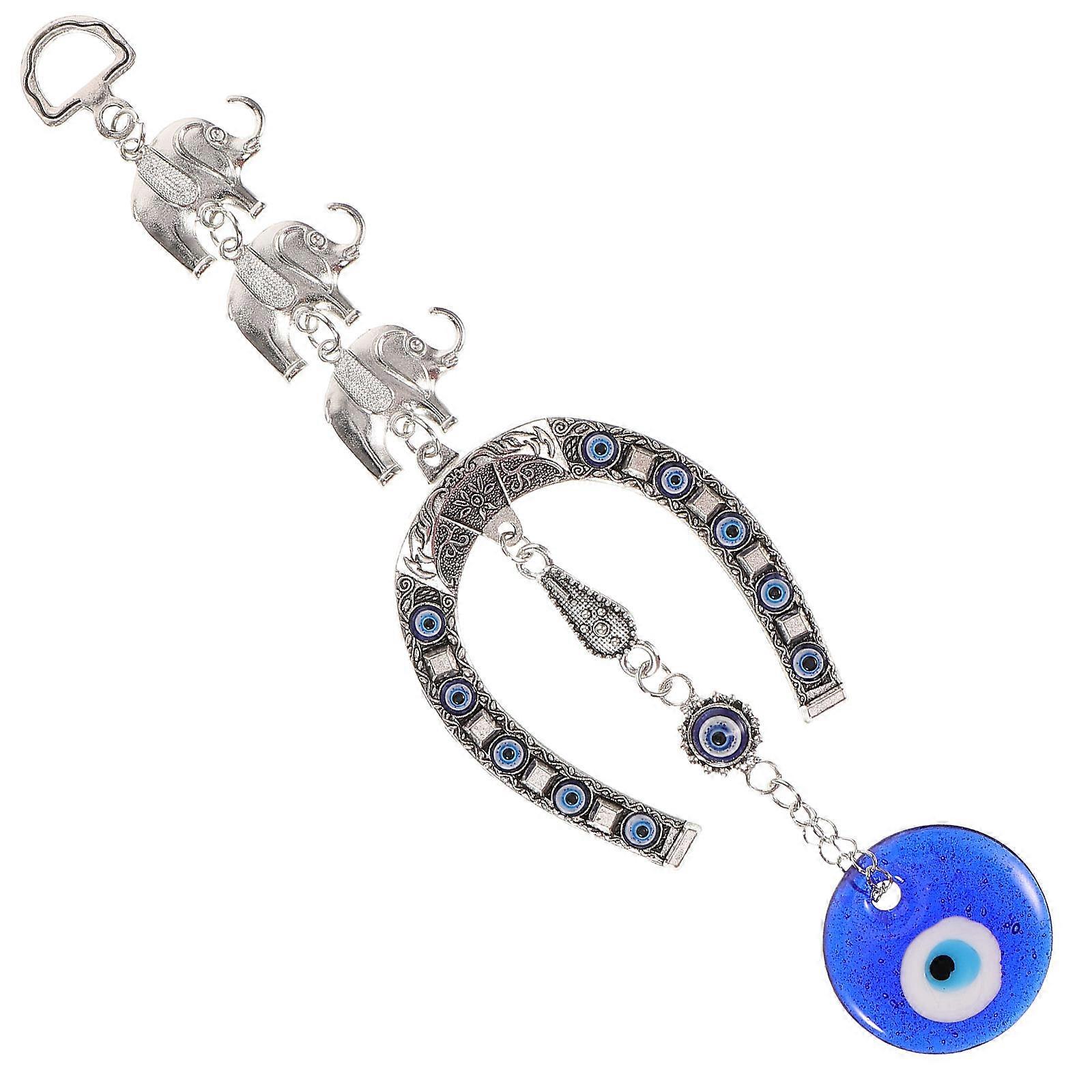 Evil Eye Charm Pendant – Lightweight Hanging Ornament for Home & Car Decoration – Symbol of Luck with Detailed Workmanship