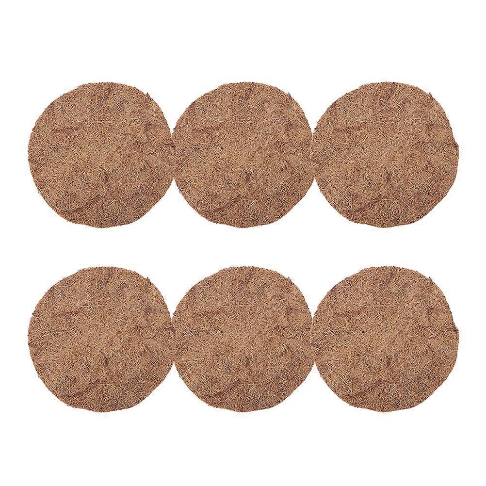 Pigeon Nest Pad Made of Synthetic Material for Pet Use Brown Color Fits Plastic Nest 6 Pieces