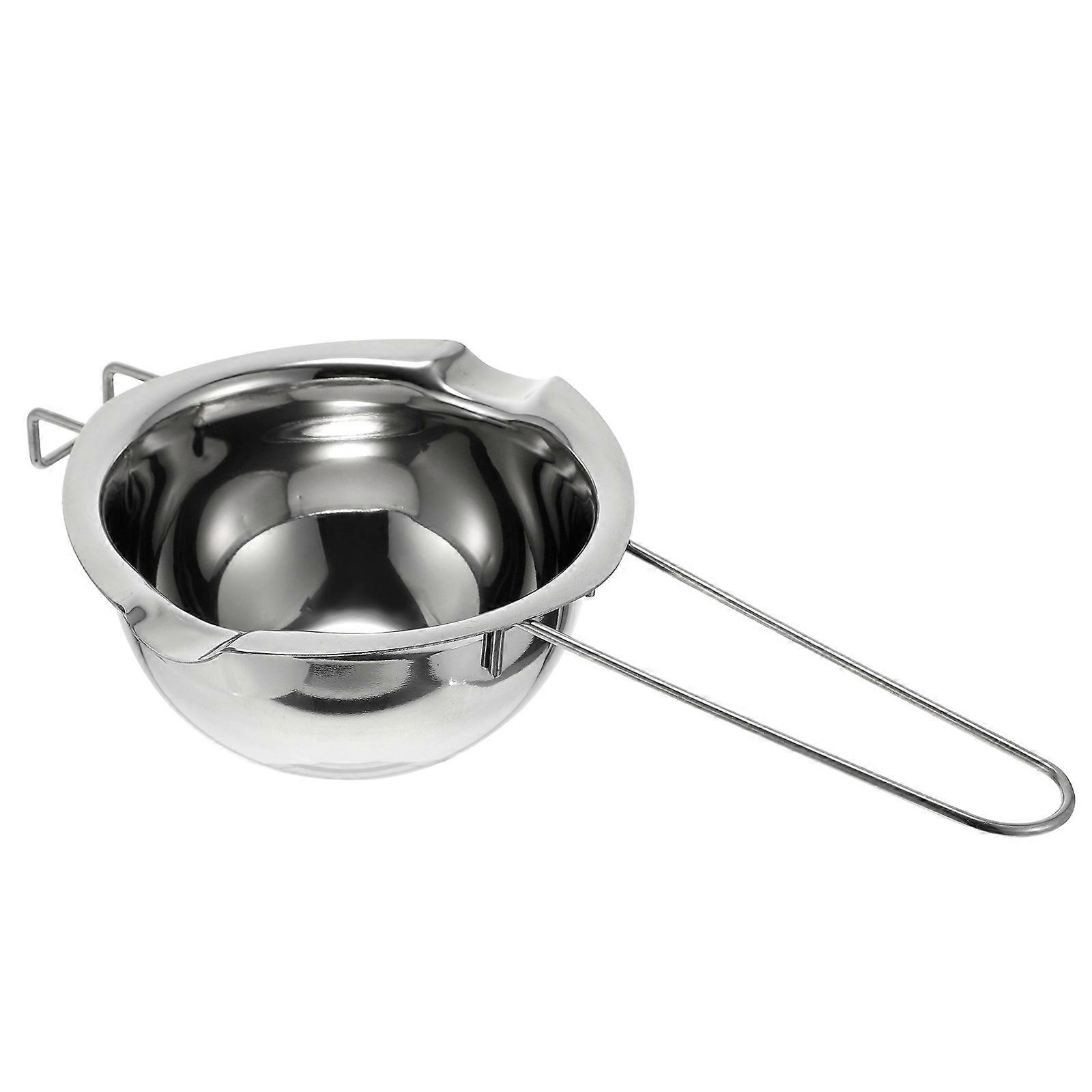 Stainless Steel Melt Pot for Chocolate, Butter, and Cheese Ergonomic Long Handle, Portable Design for Baking, Candy Melting, and DIY Crafts