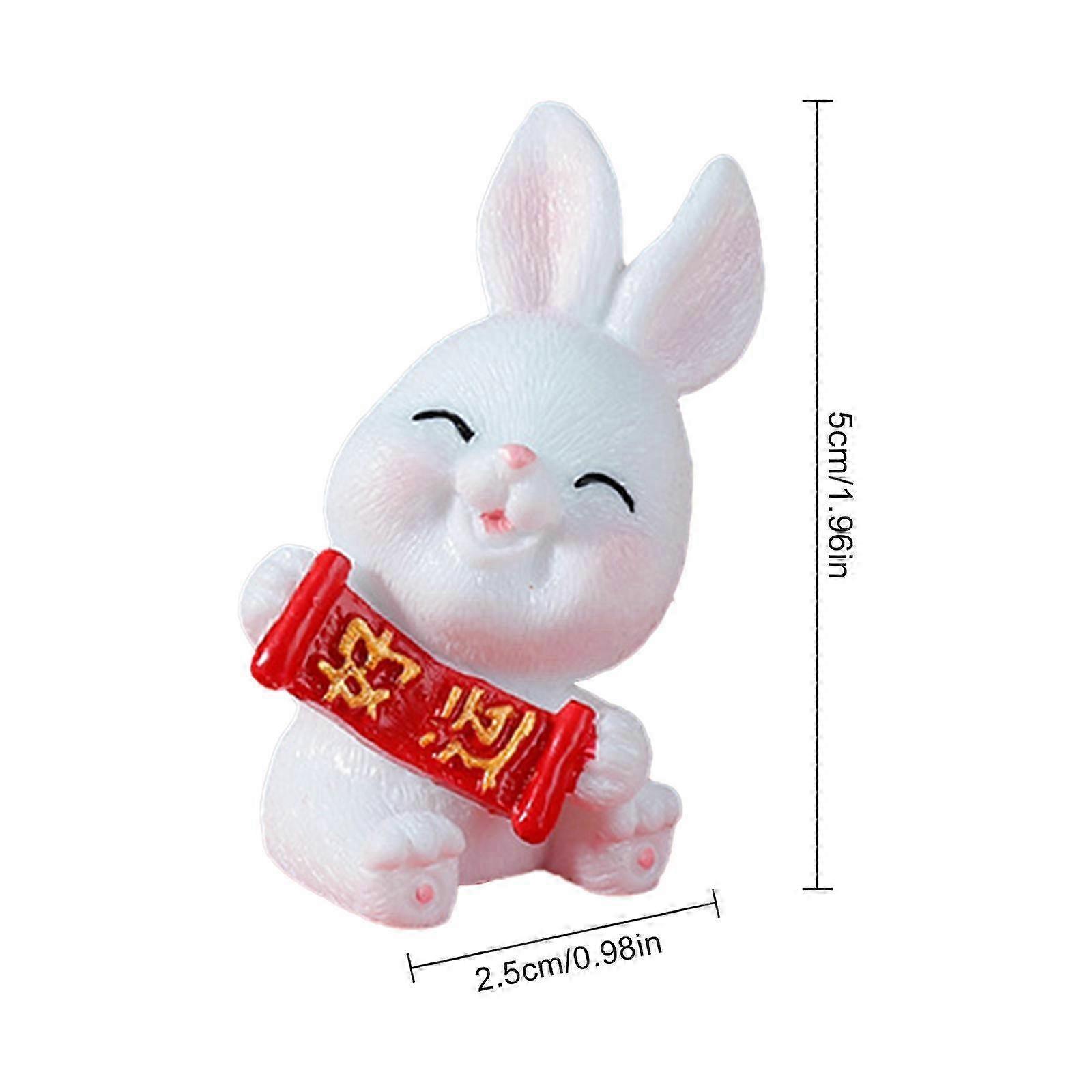 かわいいウサギの樹脂の飾り - ミニ創造的なマスコットの装飾、マルチカラー