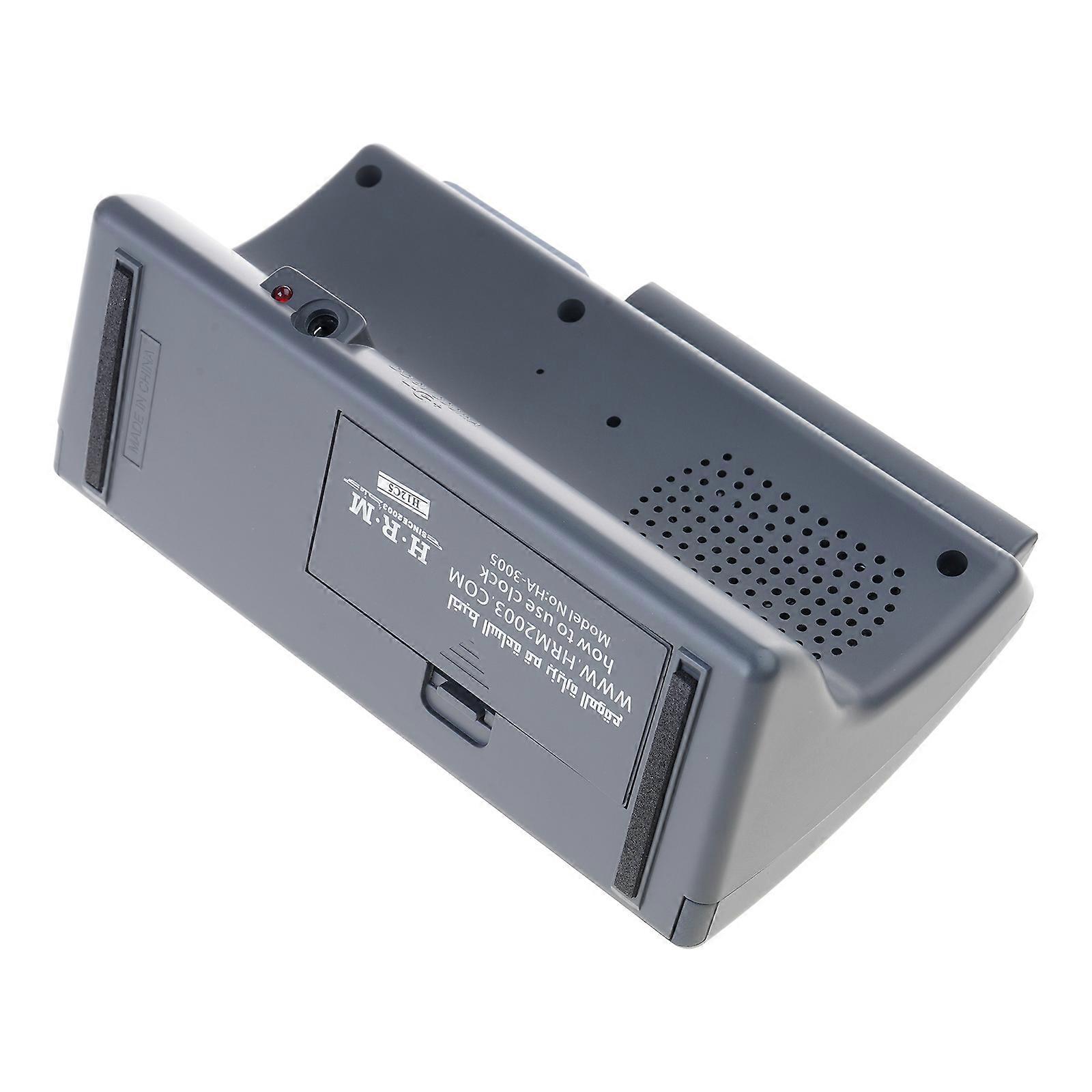 Portable Tabletop Muslim Clock Durable Alarm Clock for w/ blah Direction Azan for Time LED Light Temperature Date Week  Rose gold