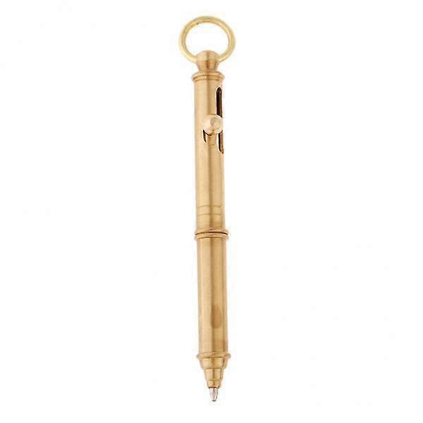 2x Classic 1.0mm Brass Ballpoint Pen Smooth Refill for Students