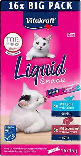 Vitakraft Salmon and Pâté Liquid Snack for Cats