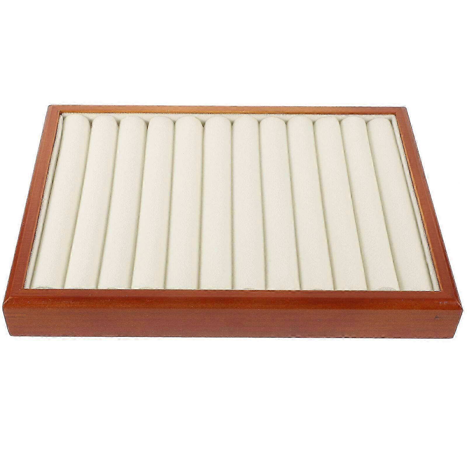 Holz Schmuck Tablett Display Halter Organizer Holz Vitrine