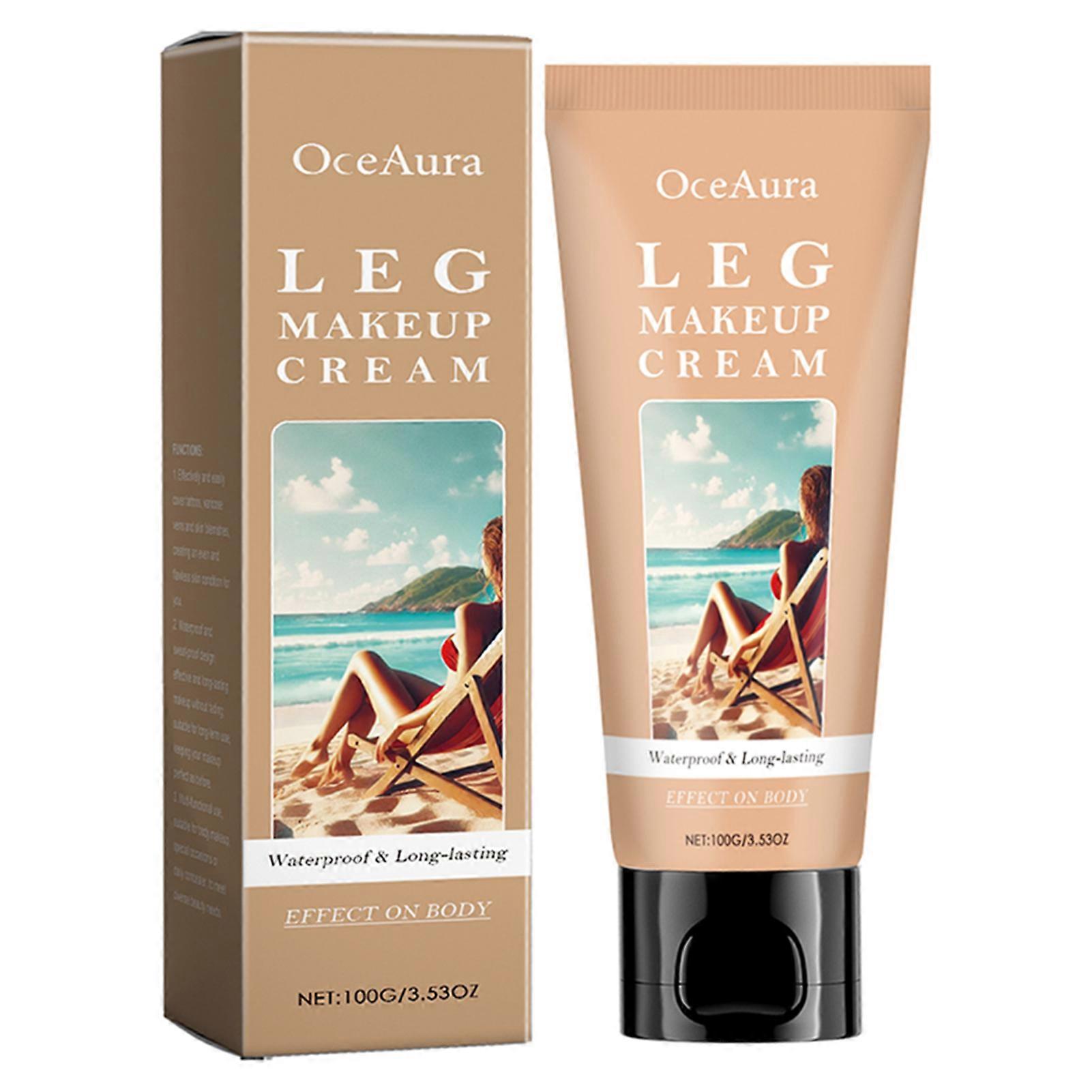 Body Coverage Perfector Waterproof Leg Makeup Concealer for Cover Vein Scars Tattoo Makeup Long Lasting Body Tanning Cream