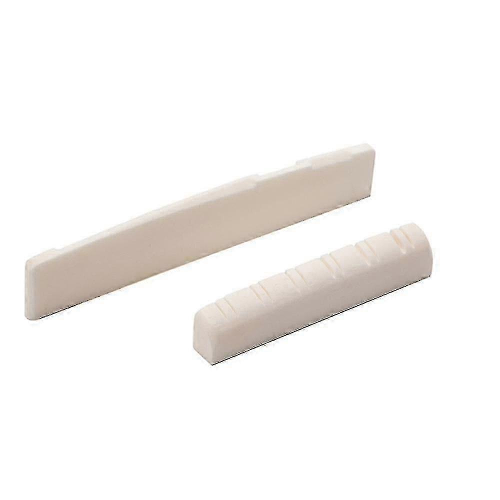12-Saiter Akustik Folk Gitarre Knochen Brücke Sattelmutter Ersatzteile 49mm/76mm