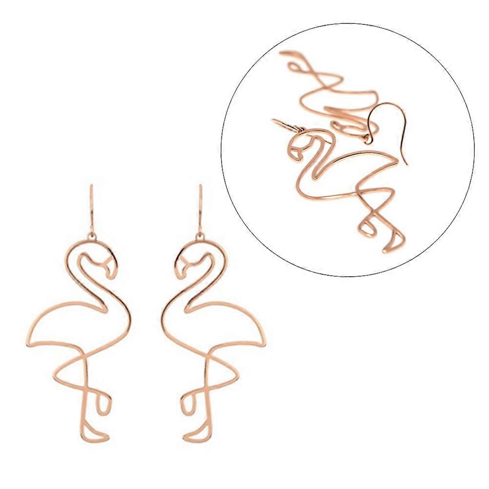 Boucles d’oreilles uniques à motif flamant rose, alliant mode et praticité