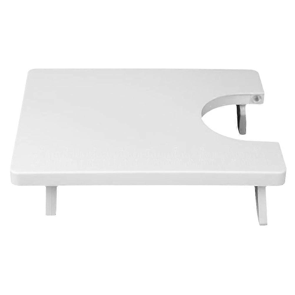 Professional Expansion Board for Household Sewing Tools with Extension and Folding Desktop for Sewing Machine Table Accessories 1 Set (White)
