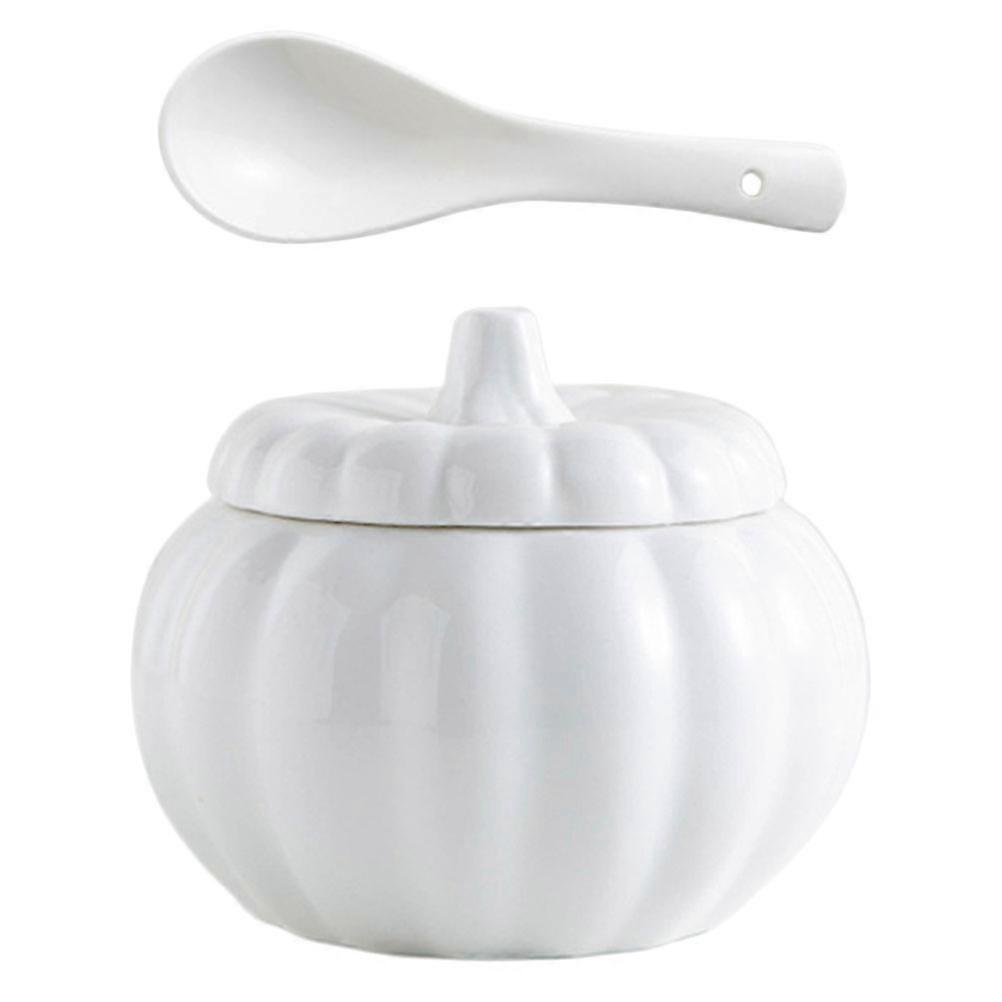 Ceramic Soup Bowl With Lid Soup Stewing present Giving 4.5 Inches White 1 Set